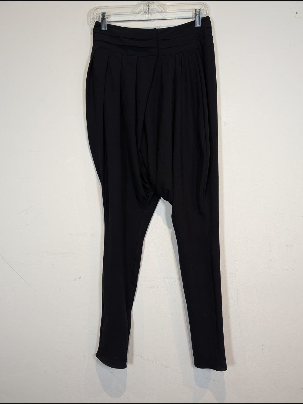 Givenchy Black Draped Harem Pants, Size 36